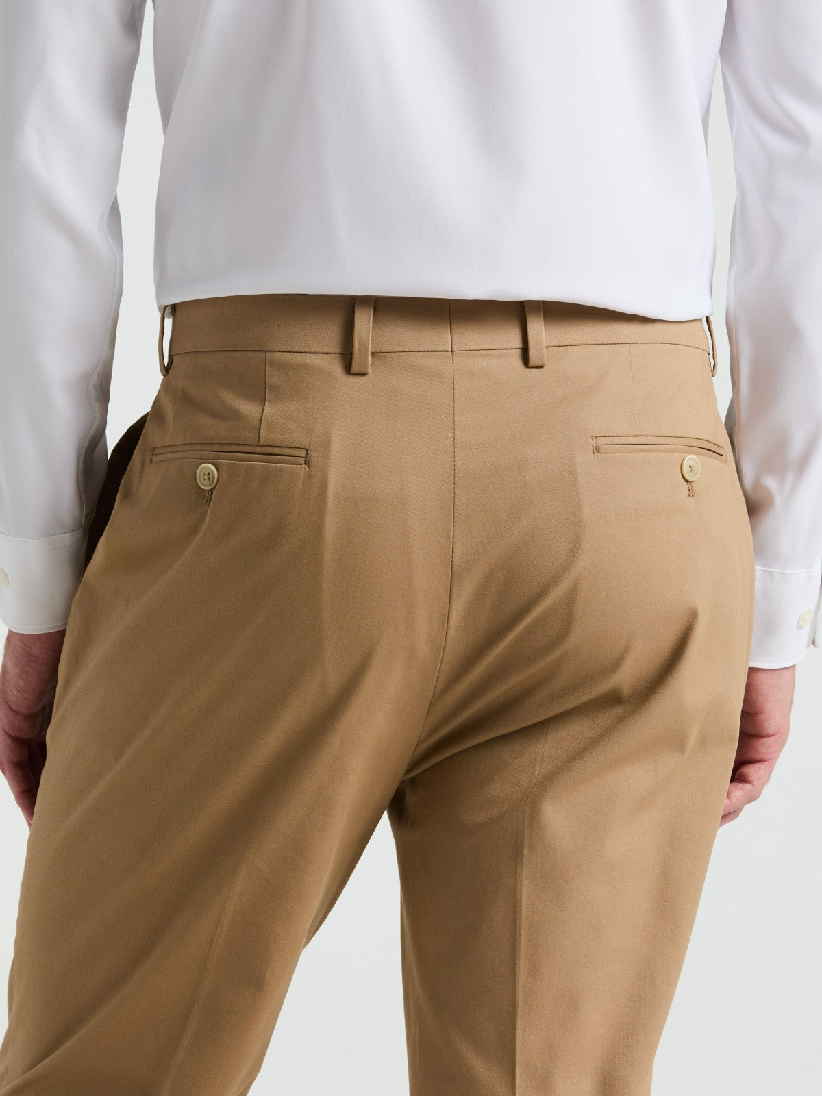 Perry Ellis Slim Fit Solid Cotton Blend Suit Pant