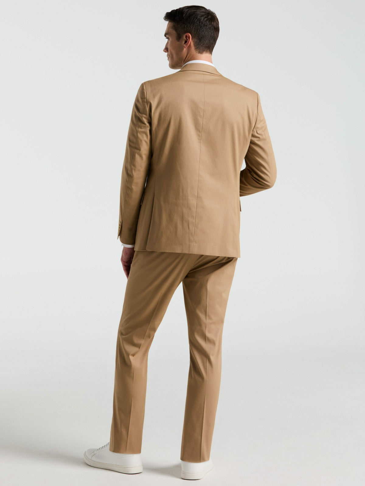 Perry Ellis Slim Fit Solid Cotton Blend Suit Pant