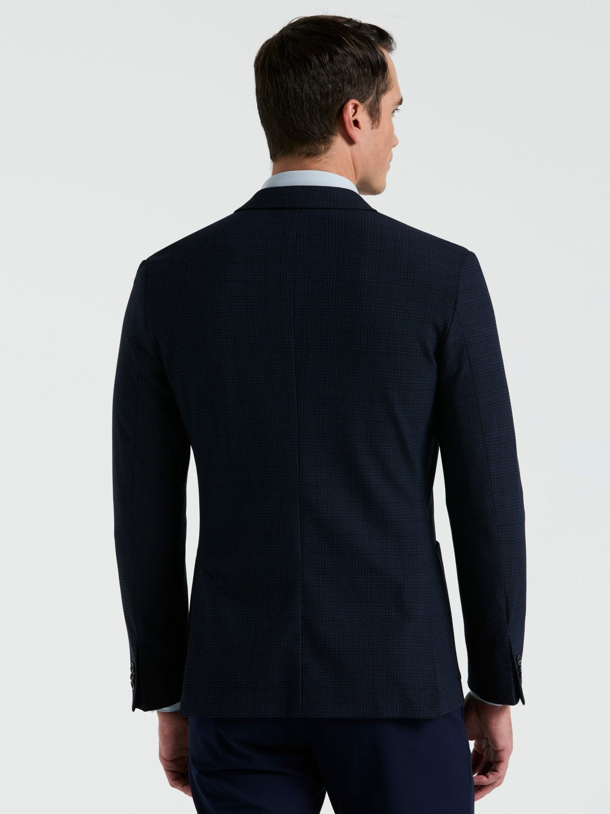 Perry Ellis Slim Fit Textured Plaid Sportcoat