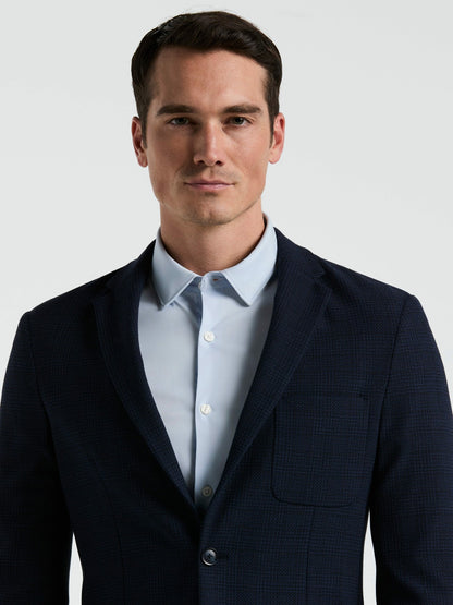 Perry Ellis Slim Fit Textured Plaid Sportcoat