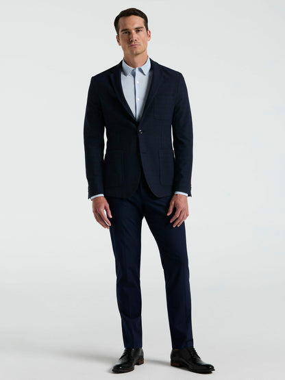Perry Ellis Slim Fit Textured Plaid Sportcoat