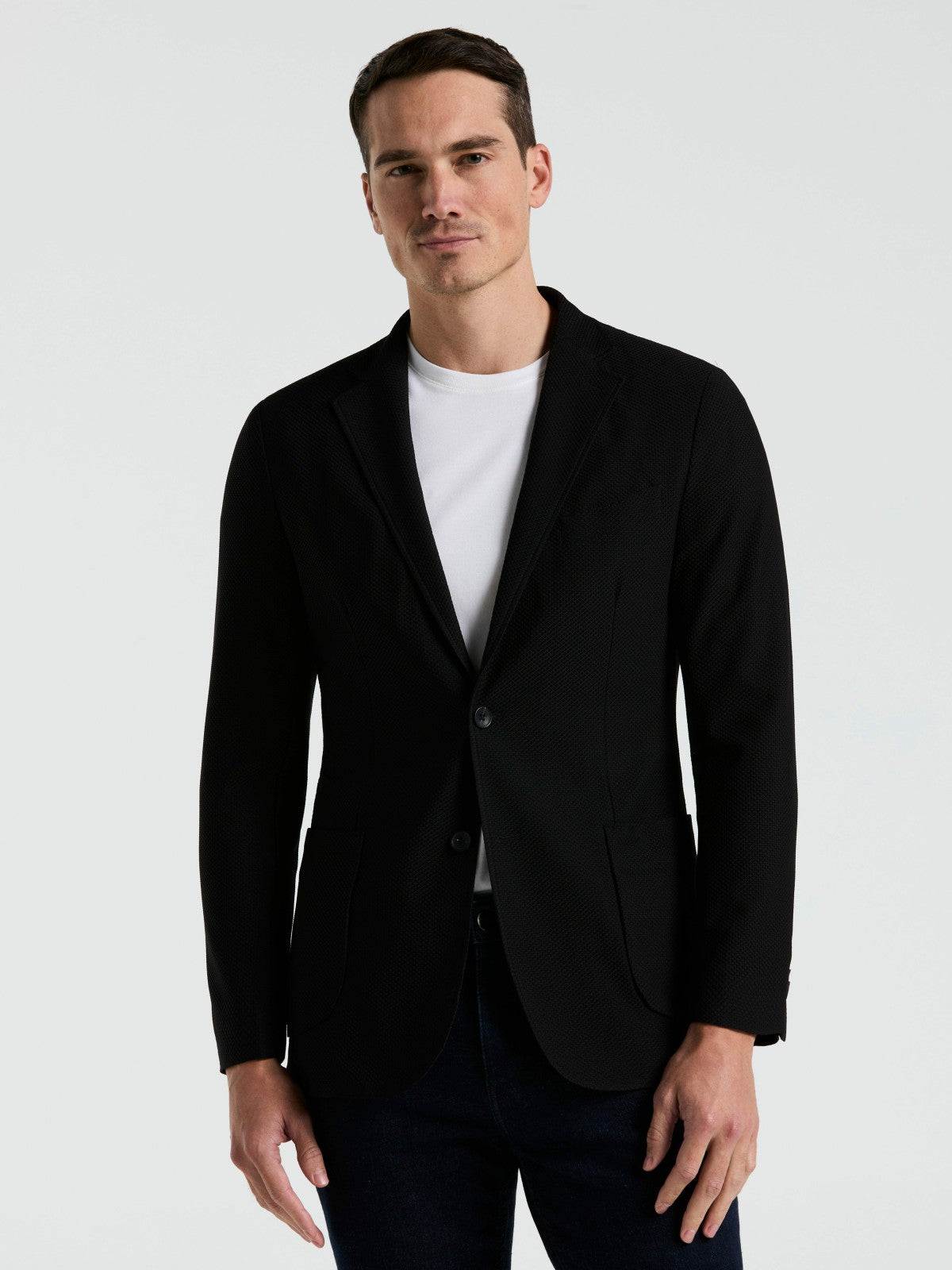 Perry Ellis Slim Fit Solid Knit Blazer