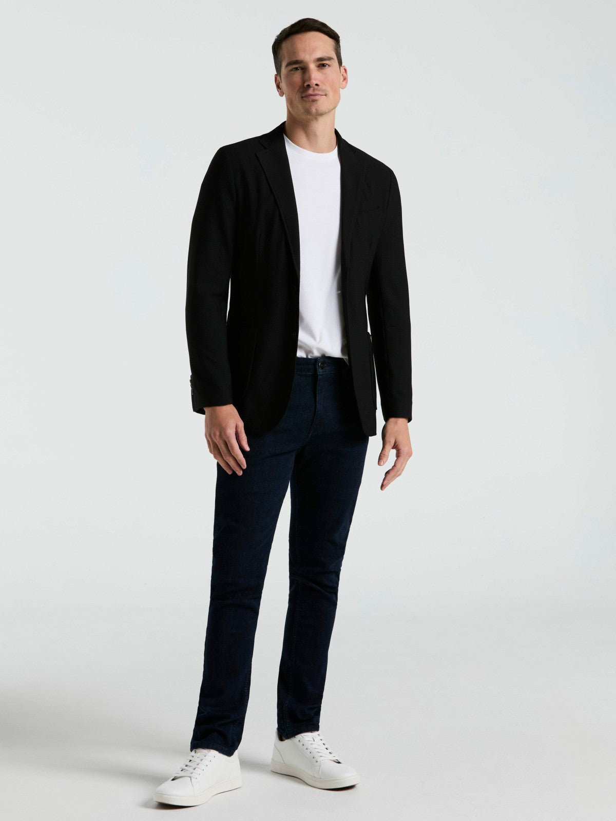 Perry Ellis Slim Fit Solid Knit Blazer