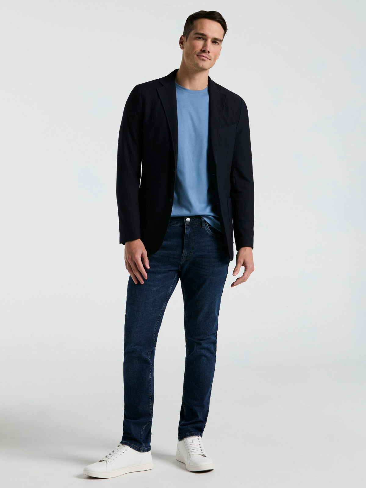 Perry Ellis Slim Fit Solid Knit Blazer