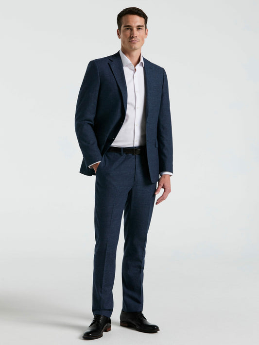 Perry Ellis Slim Fit Solid Linen Blend Suit Jacket