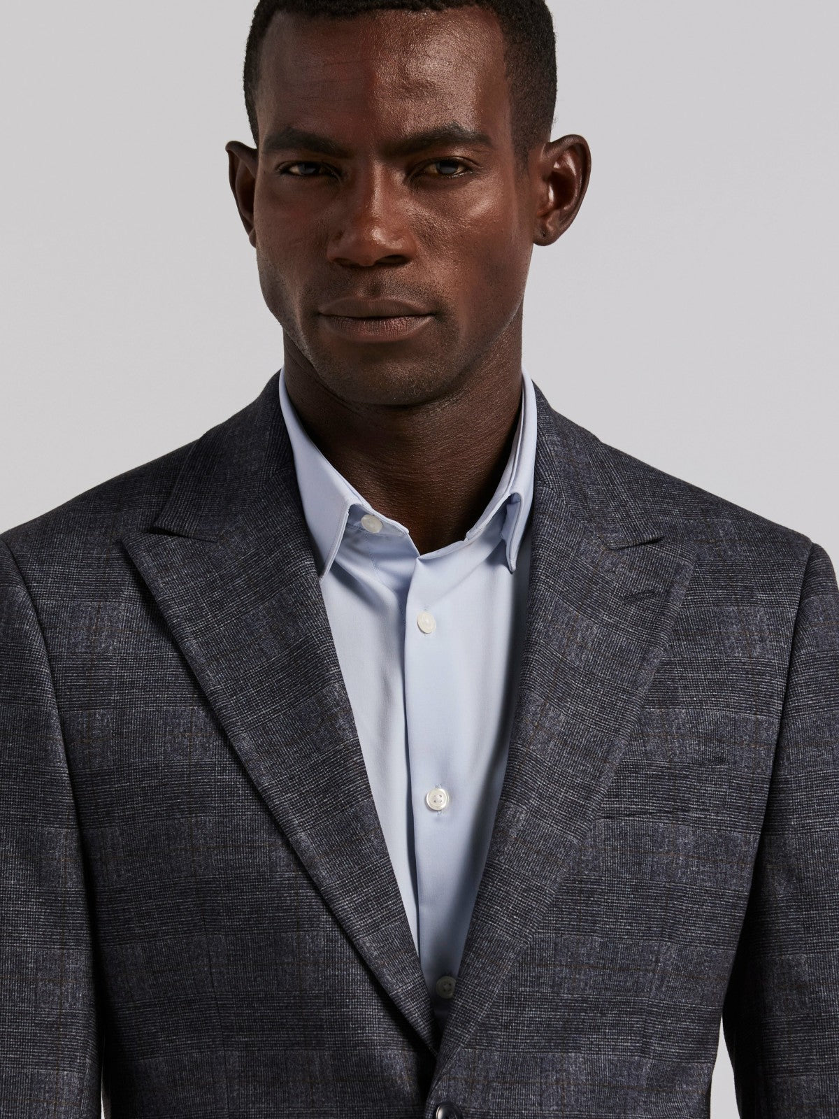 Perry Ellis Plaid Knit Skinny Fit Sport Coat