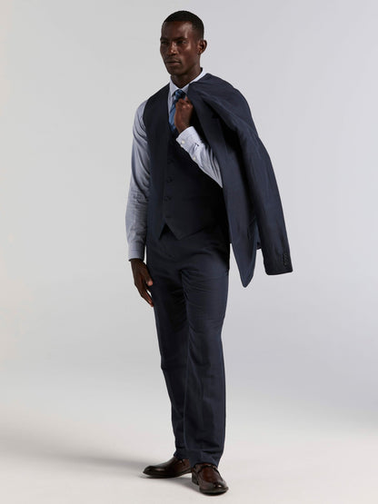 Perry Ellis Linen Blend Herringbone Suit Jacket