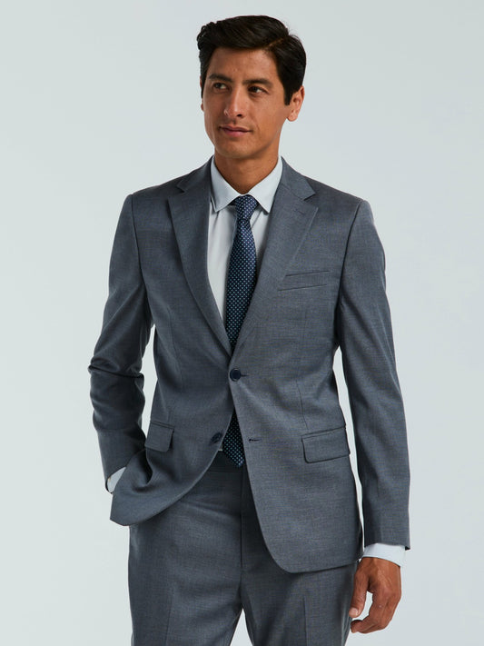 Perry Ellis Skinny Fit Textured Suit Jacket