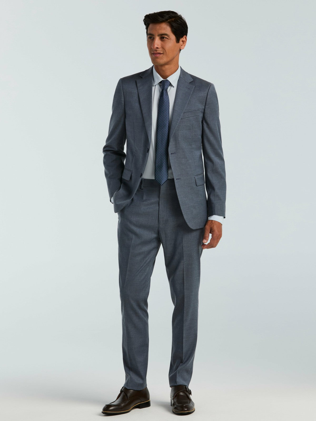 Perry Ellis Skinny Fit Textured Suit Jacket