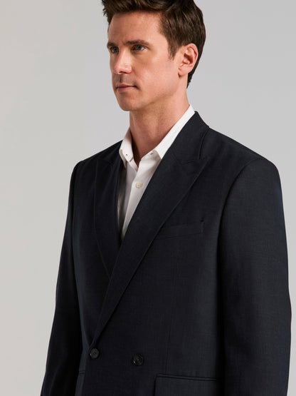 Perry Ellis Stretch Double Breasted Suit Jacket