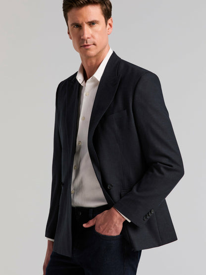 Perry Ellis Stretch Double Breasted Suit Jacket
