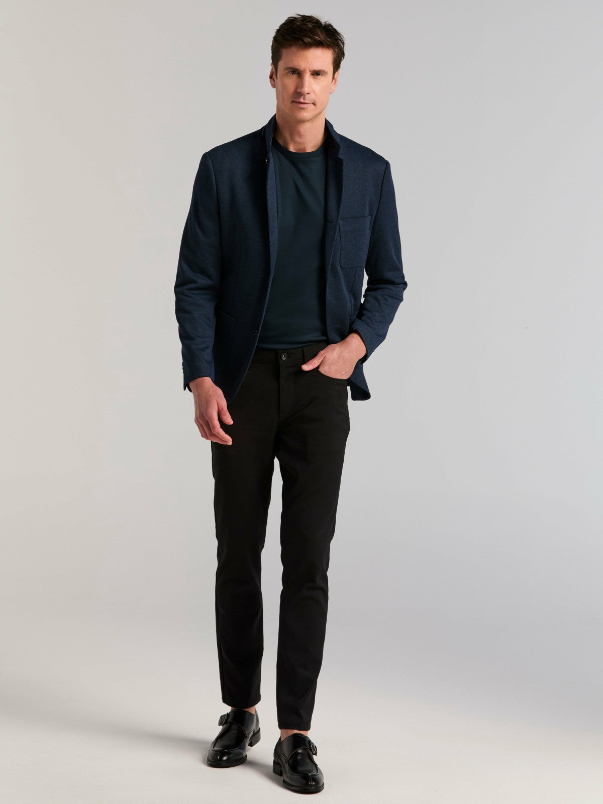 Perry Ellis Slim Fit Jacquard Knit Sport Jacket