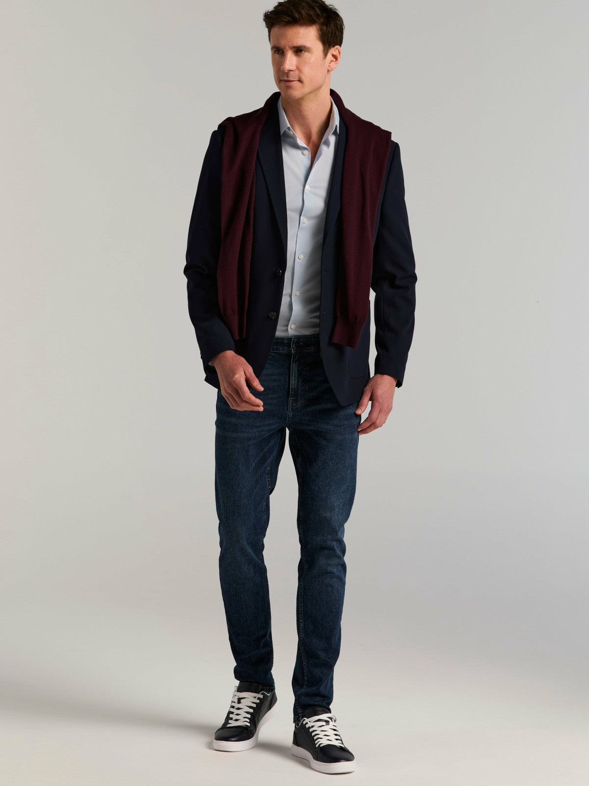 Perry Ellis Slim Fit Seersucker Suit Jacket