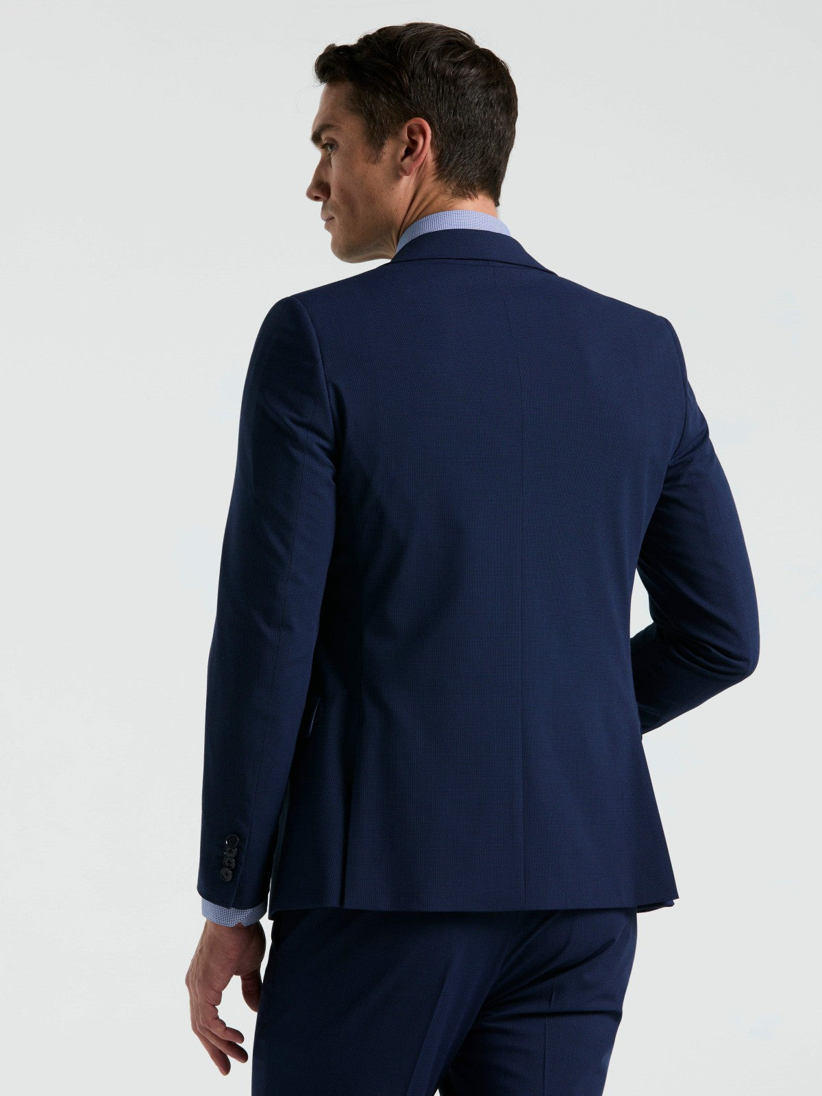 Perry Ellis Skinny Fit Mini Houndstooth Suit Jacket
