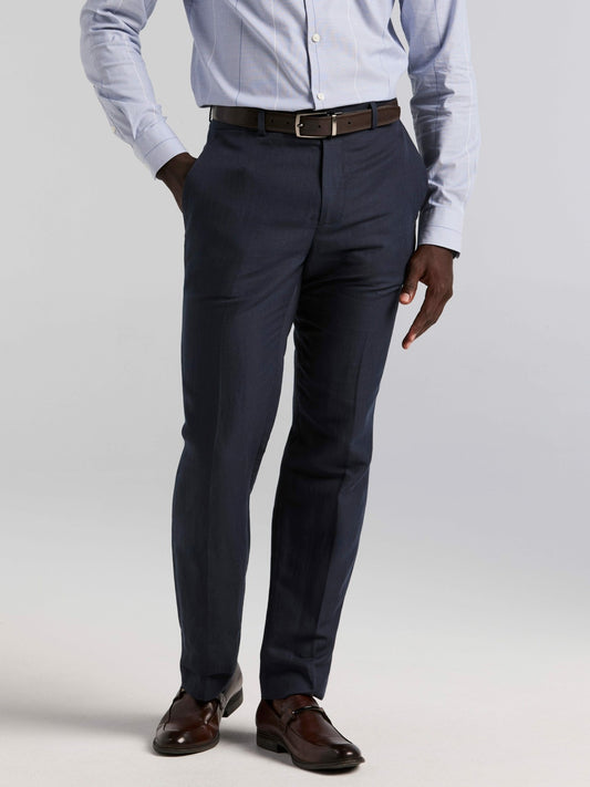 Perry Ellis Linen Blend Herringbone Suit Pant