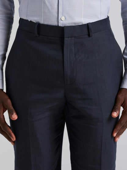 Perry Ellis Linen Blend Herringbone Suit Pant