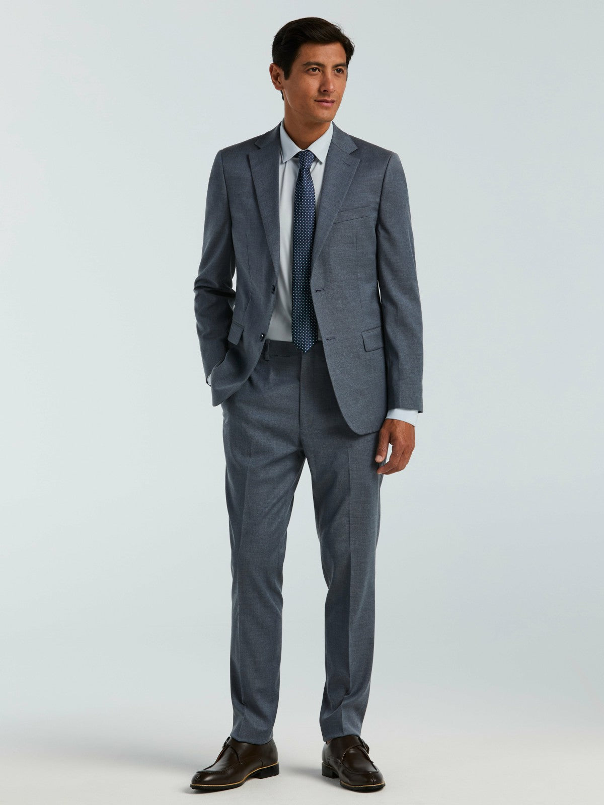 Perry Ellis Skinny Fit Textured Suit Pant