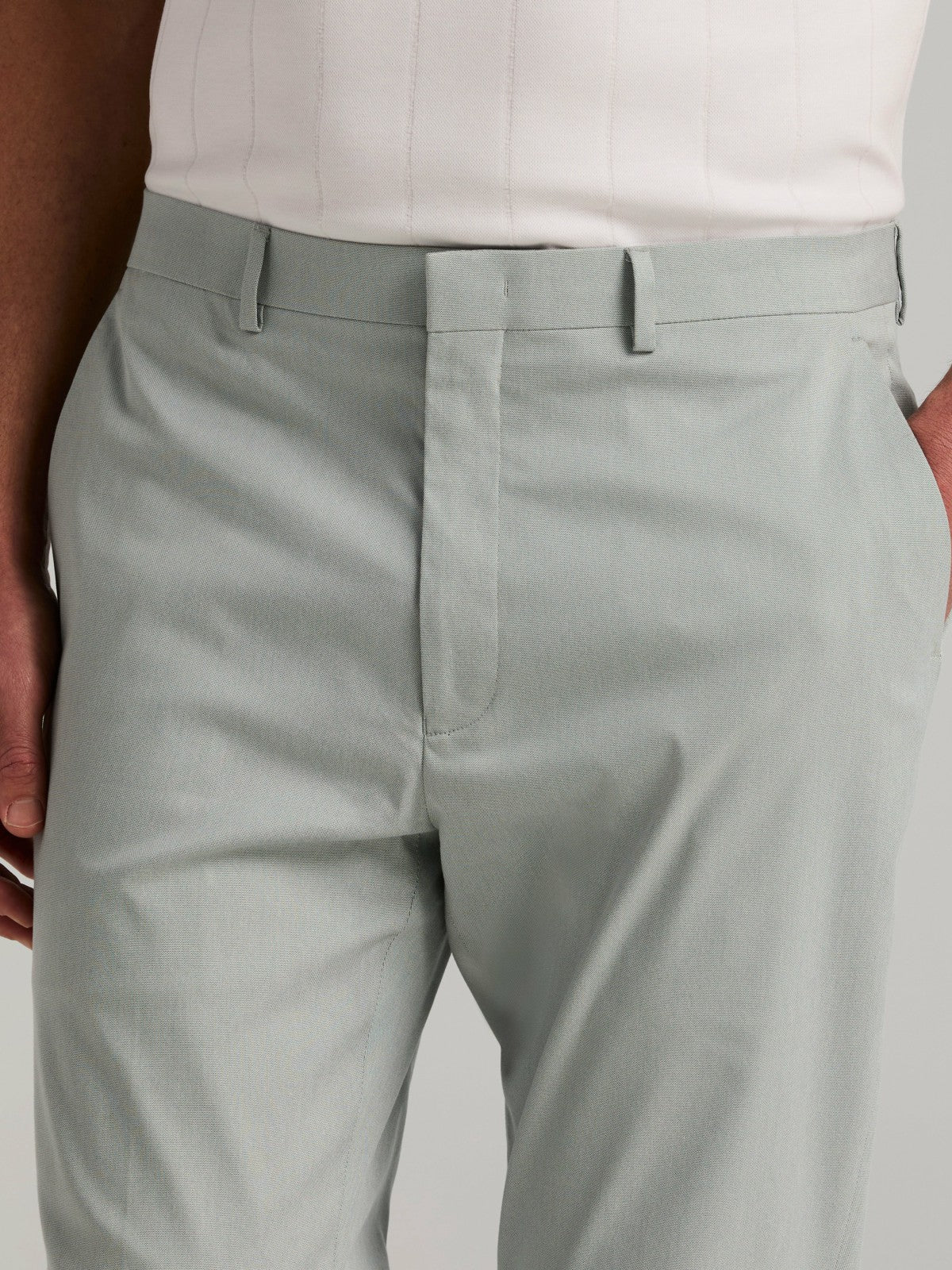 Perry Ellis Slim Fit Stretch Flat Front Dress Pant