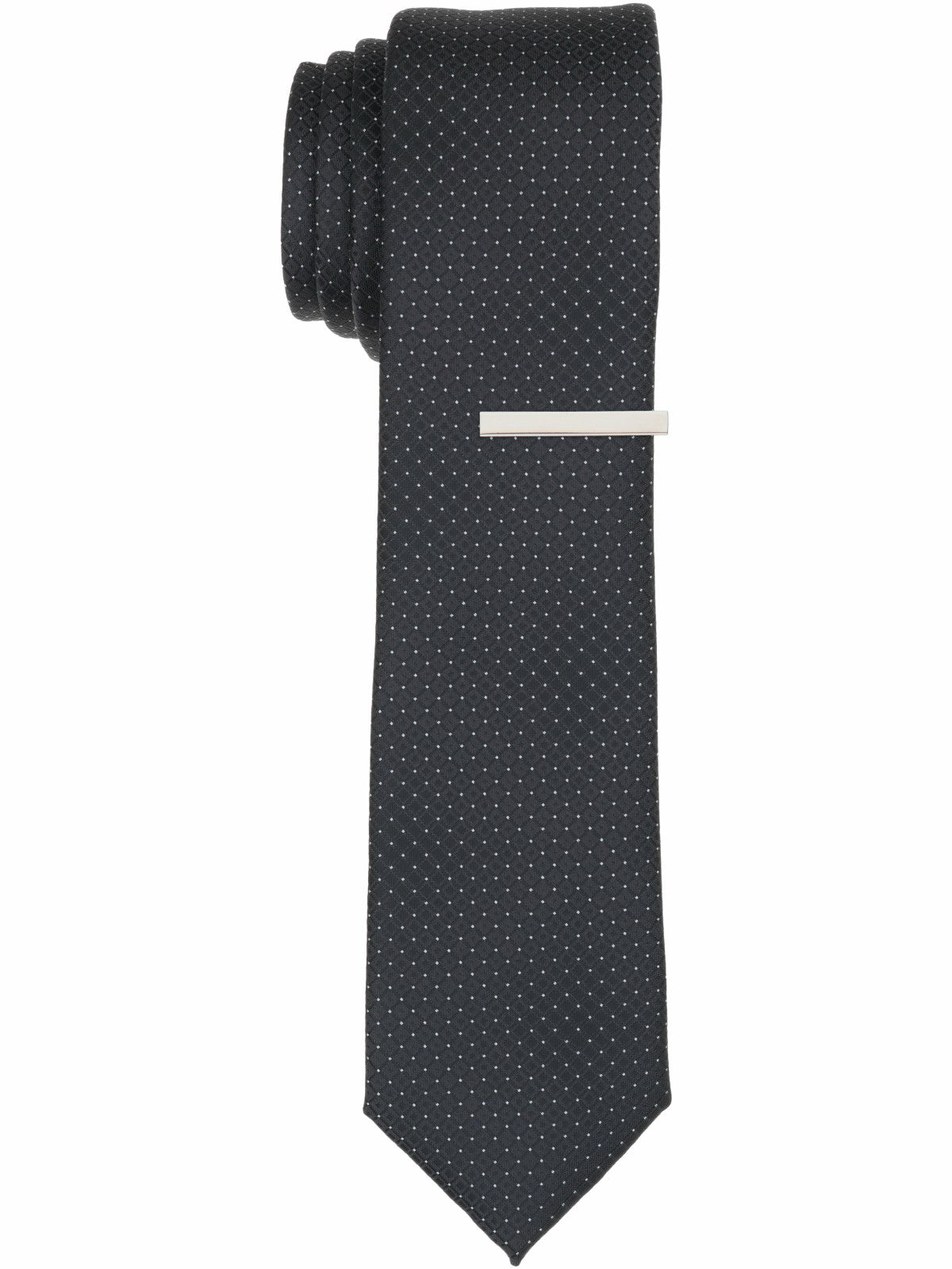 Perry Ellis Solid Plain weave Slim Necktie