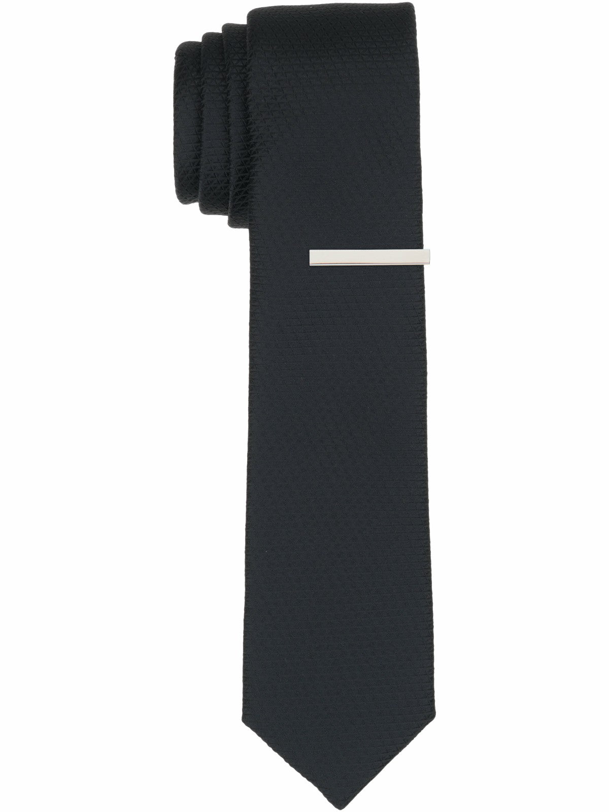 Perry Ellis Solid Plain weave Micro Slim Tie