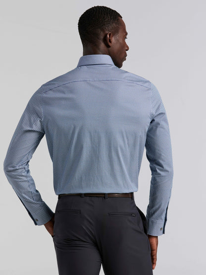 Perry Ellis Tile Geo Print Cotton Shirt