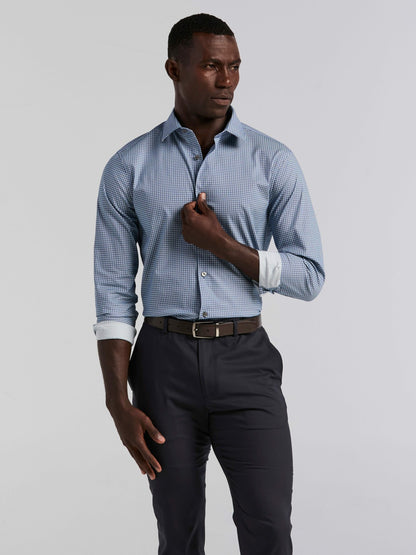 Perry Ellis Tile Geo Print Cotton Shirt