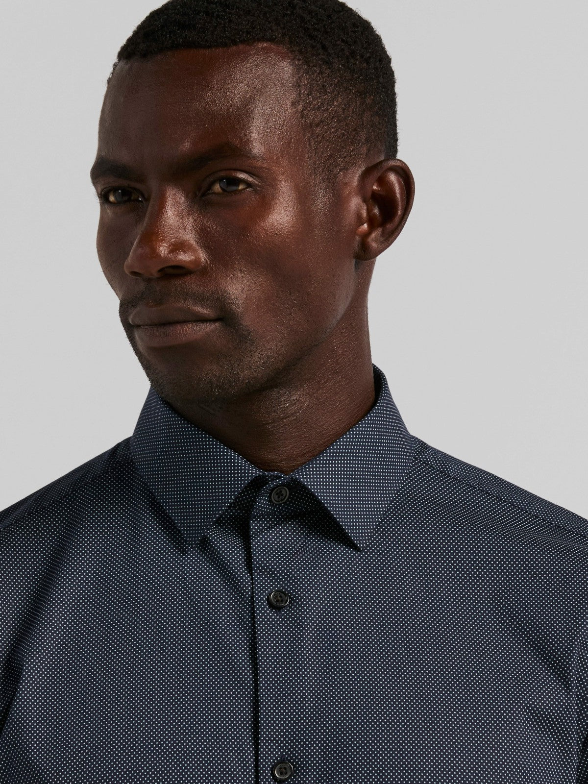 Perry Ellis Polka Dot Print Slim Fit Shirt