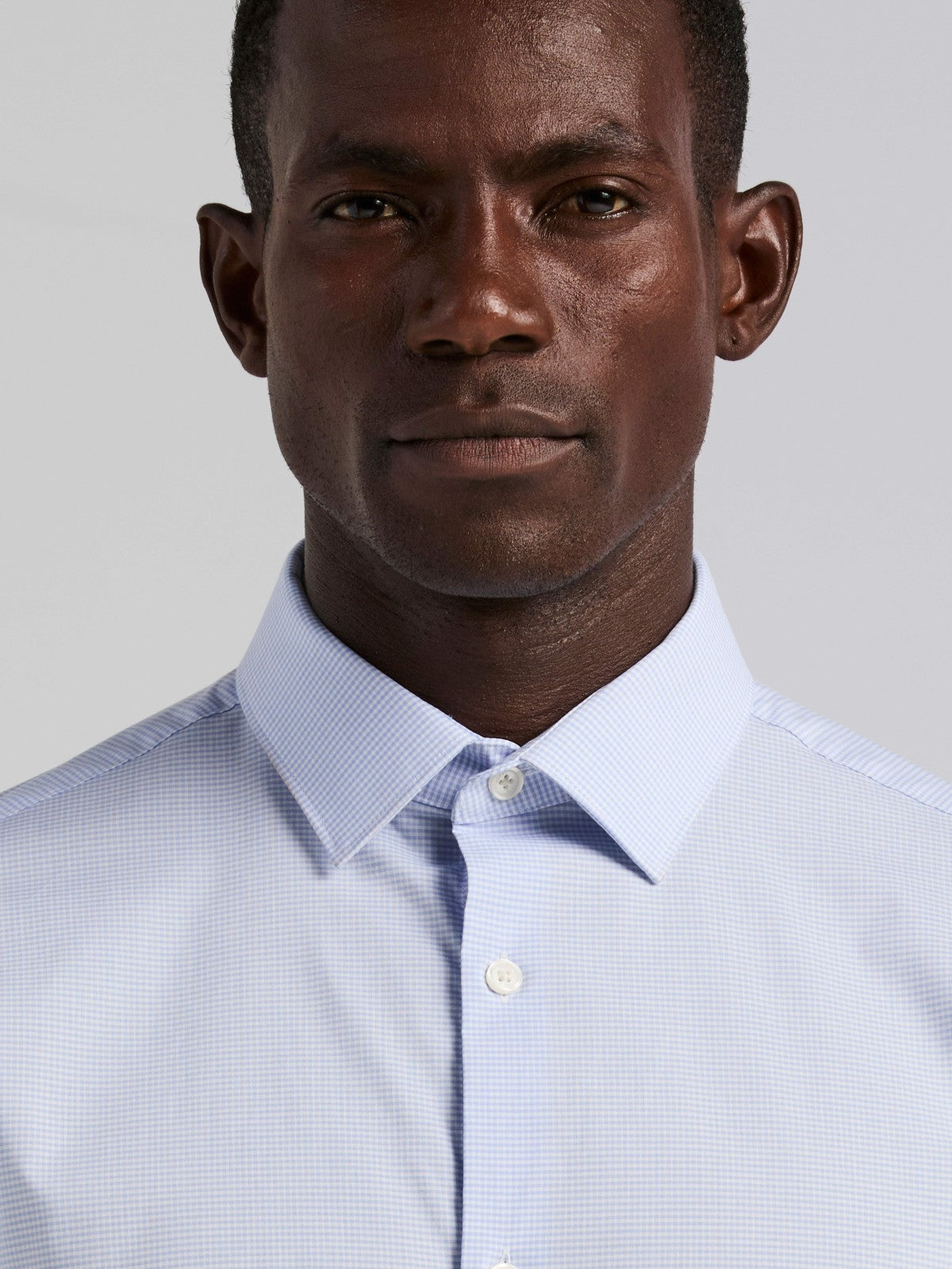 Perry Ellis Mini Check Slim Fit Cotton Shirt