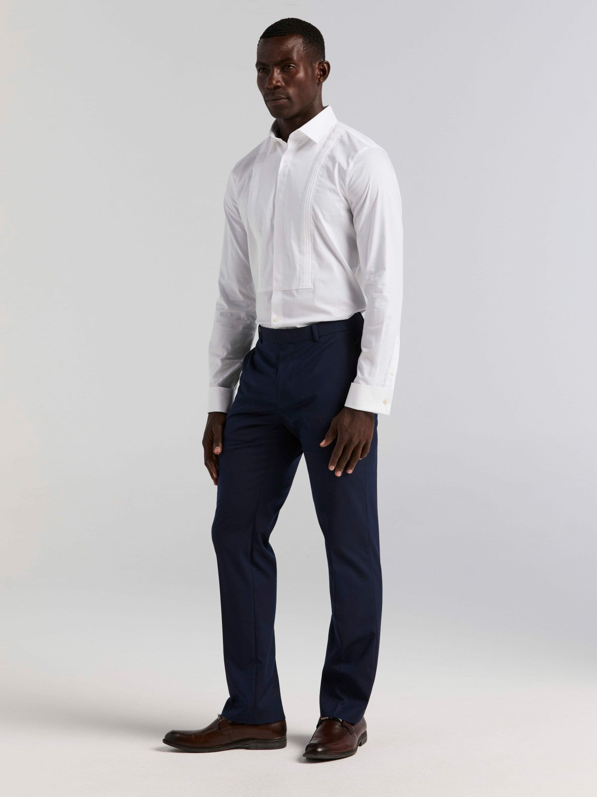 Perry Ellis Slim Fit Tuxedo Dress Shirt