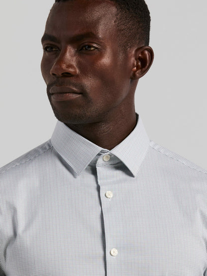Perry Ellis Plaid Slim Fit Poplin Shirt
