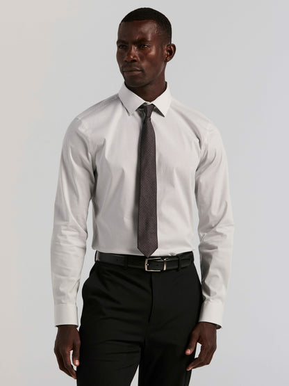 Perry Ellis Slim Fit Dot Print Dress Shirt