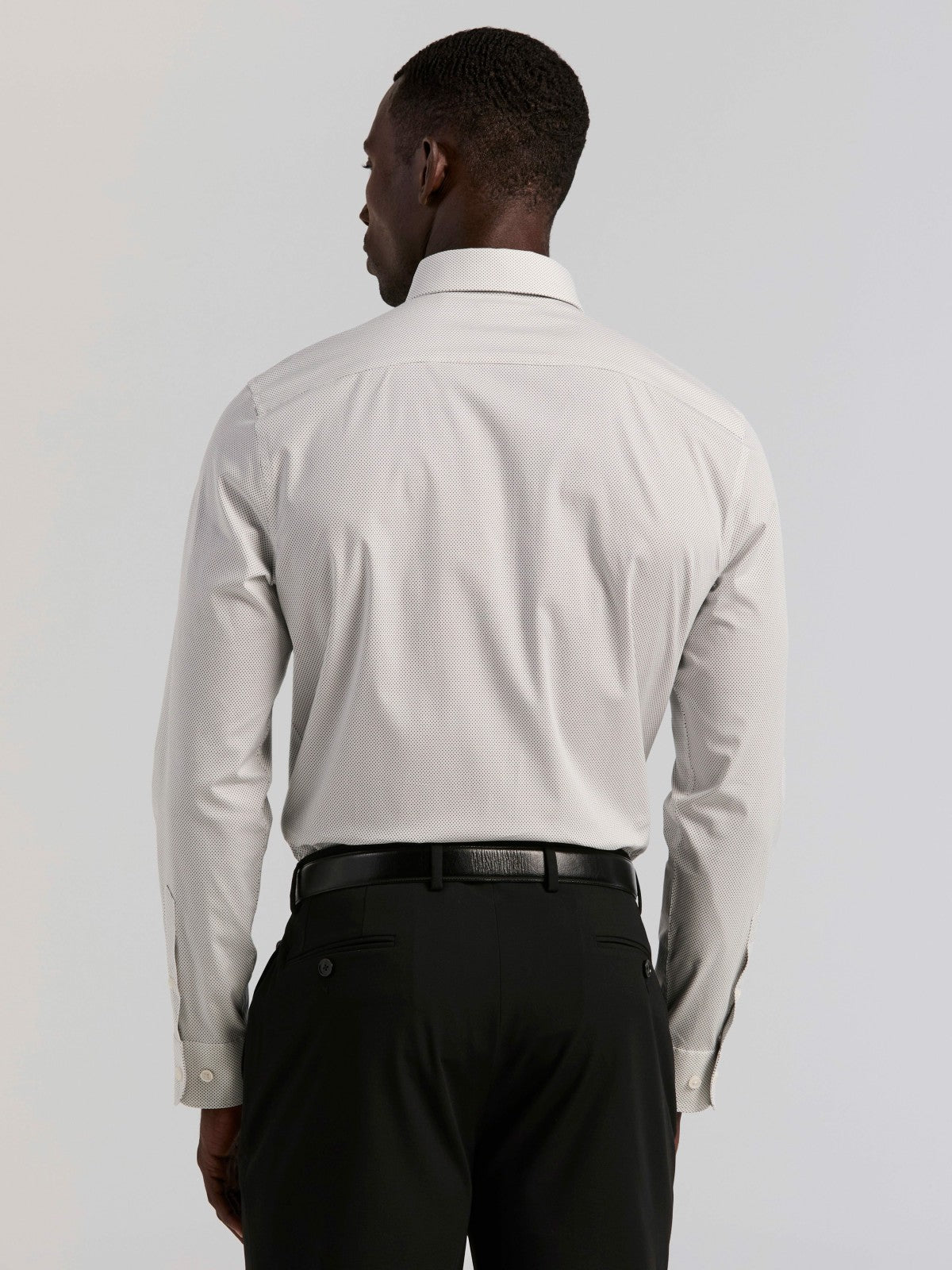 Perry Ellis Slim Fit Dot Print Dress Shirt