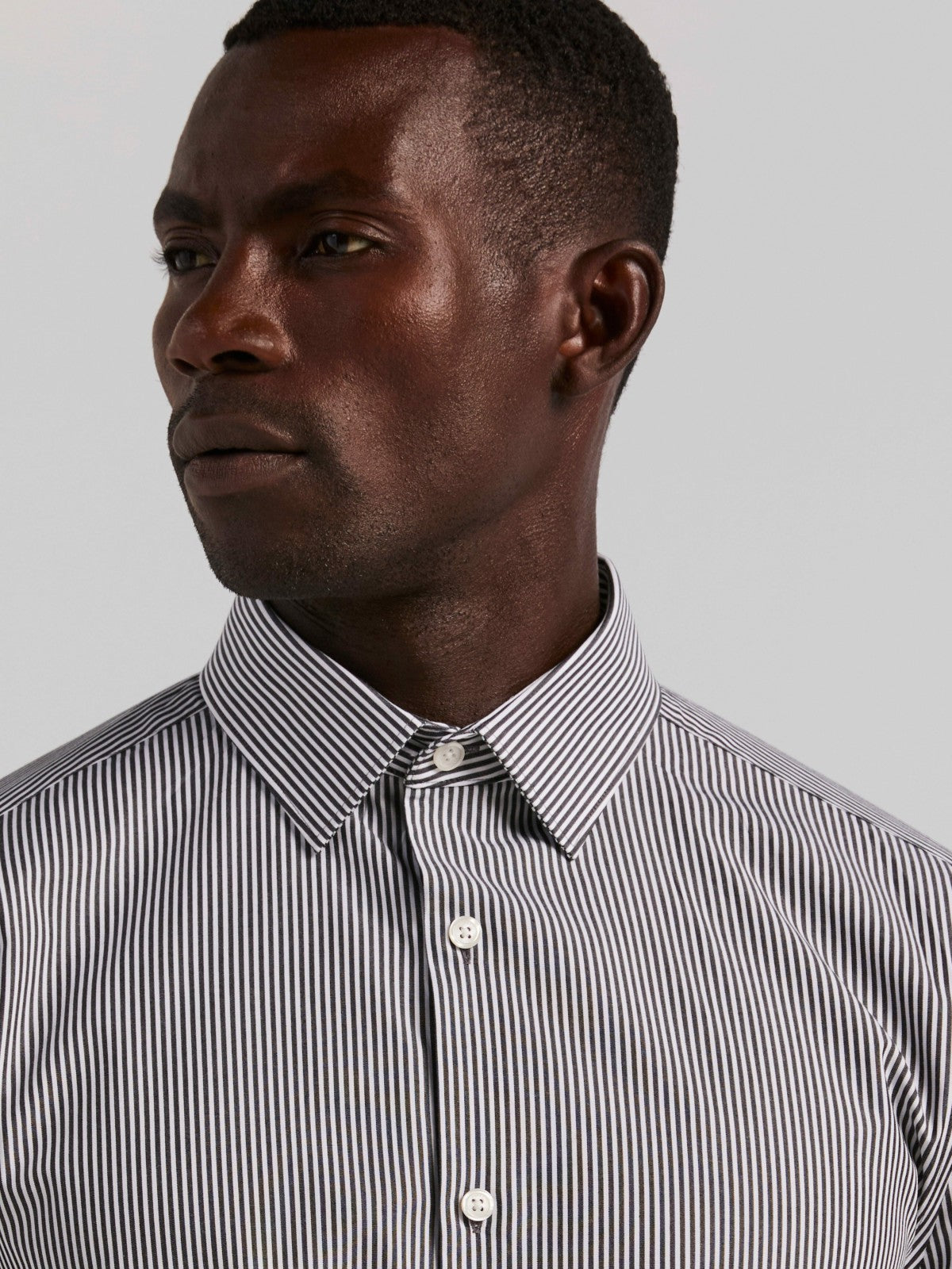 Perry Ellis Slim Fit Bengal Stripe Cotton Dress Shirt