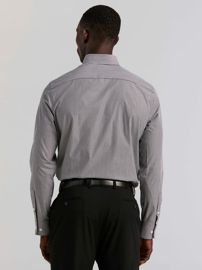 Perry Ellis Slim Fit Bengal Stripe Cotton Dress Shirt