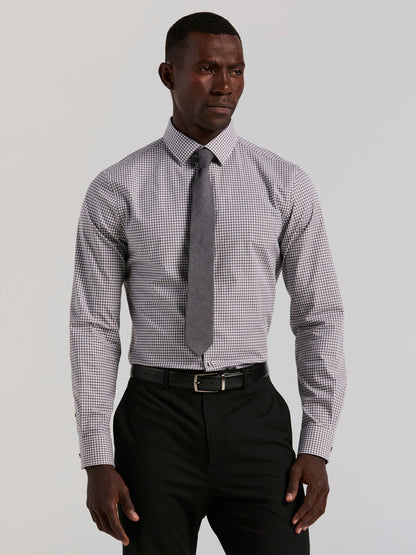 Perry Ellis Slim Fit Gingham Cotton Dress Shirt