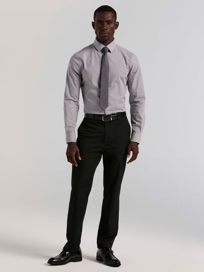 Perry Ellis Slim Fit Gingham Cotton Dress Shirt