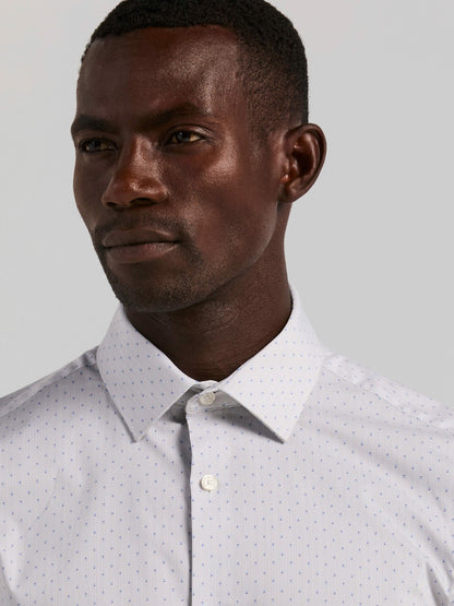 Perry Ellis Slim Fit Dot Stripe Dress Shirt