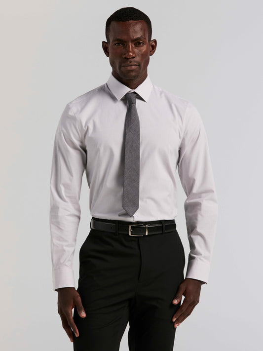 Perry Ellis Slim Fit Mini Stripe Dress Shirt