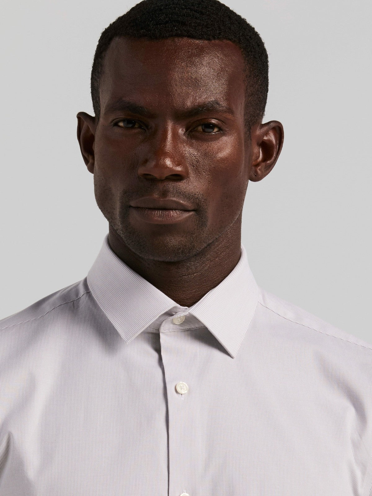 Perry Ellis Slim Fit Mini Stripe Dress Shirt
