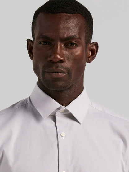 Perry Ellis Slim Fit Mini Stripe Dress Shirt