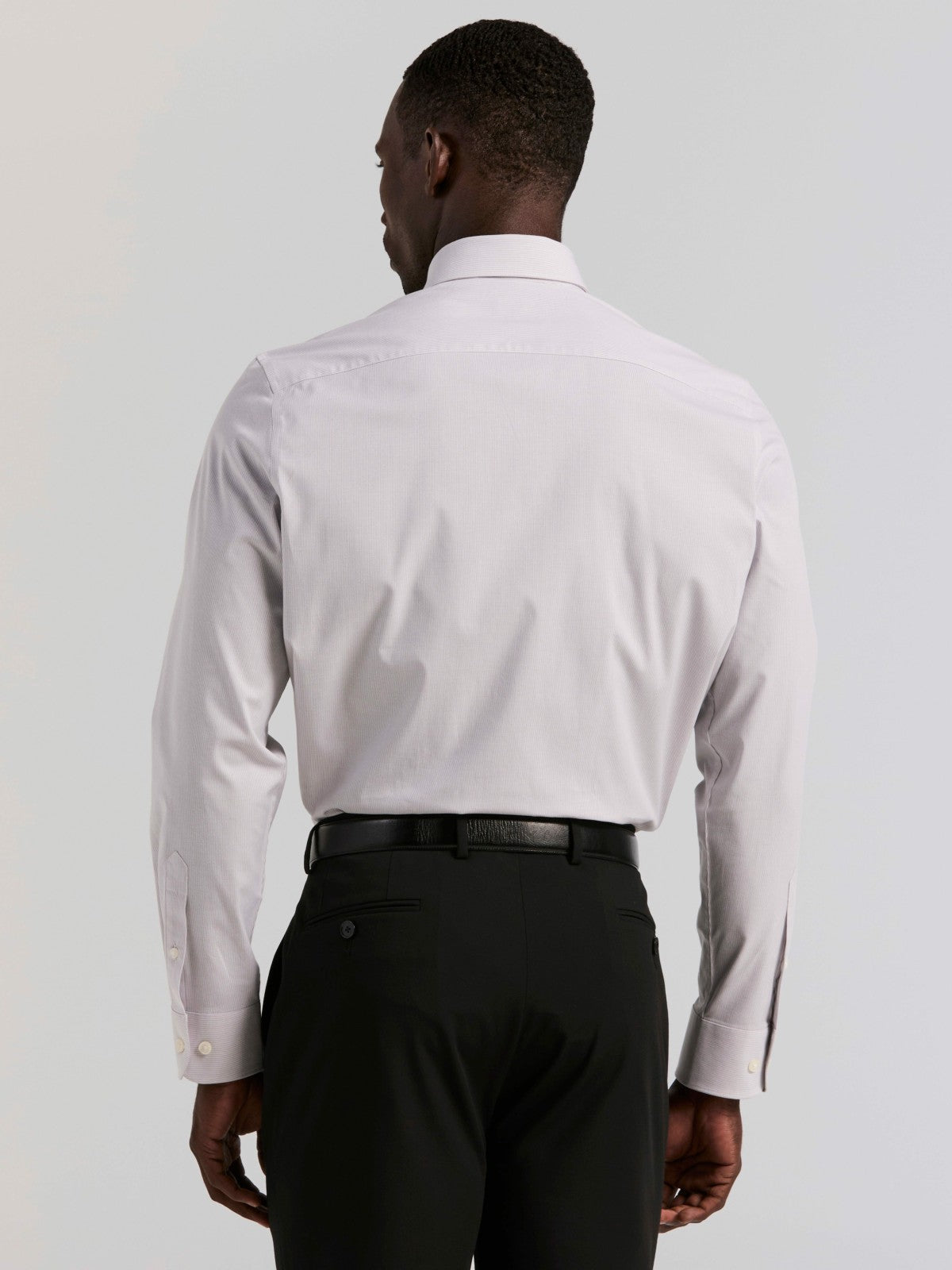 Perry Ellis Slim Fit Mini Stripe Dress Shirt