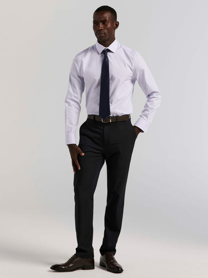 Perry Ellis Cotton Mini Plaid Slim Fit Dress Shirt