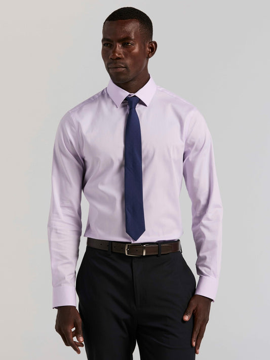 Perry Ellis Cotton Slim Fit Royal Oxford Dress Shirt