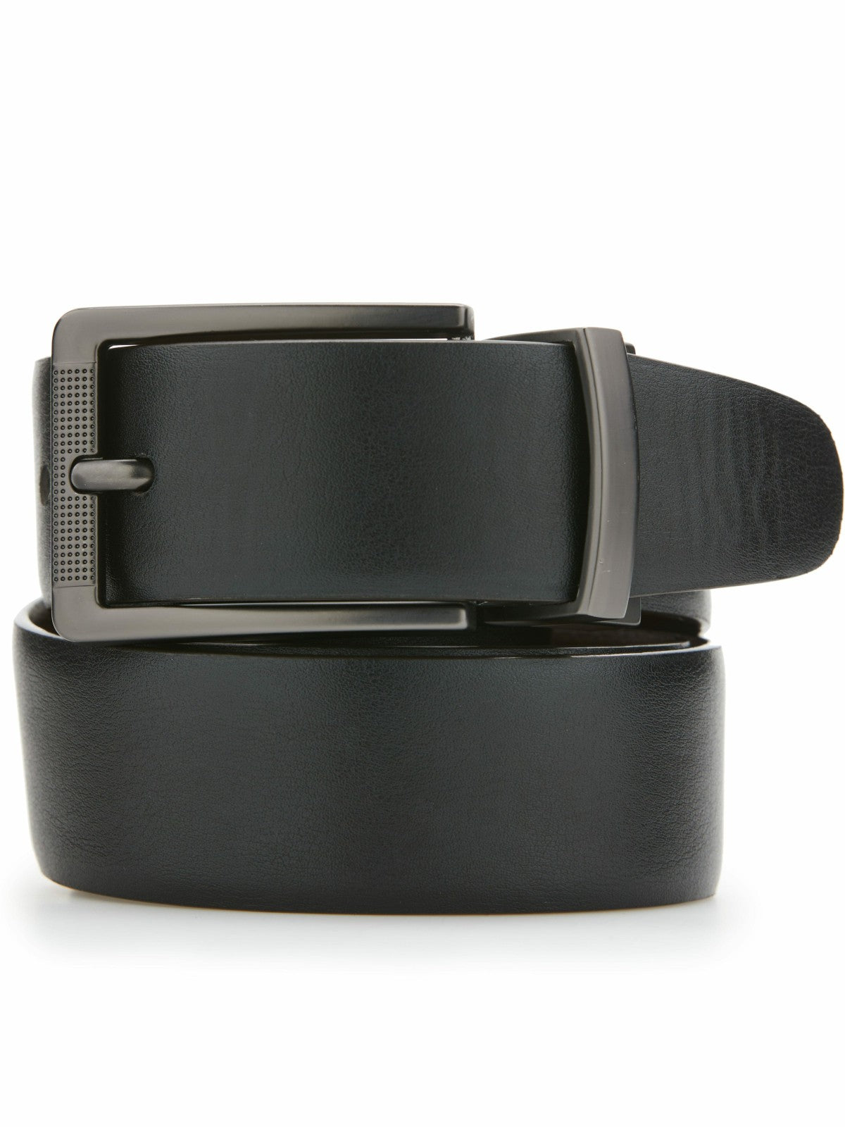 Perry Ellis Burnished Reversible Leather Belt