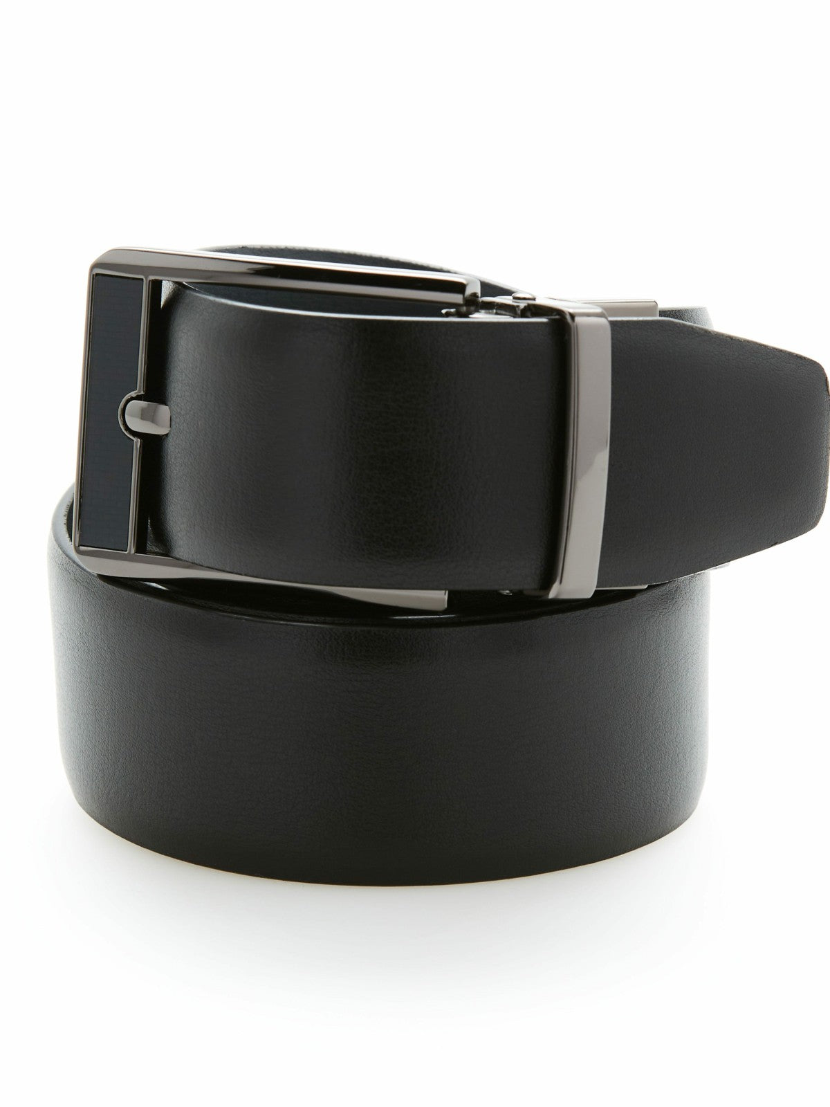 Perry Ellis Carbon Leather Reversible Belt