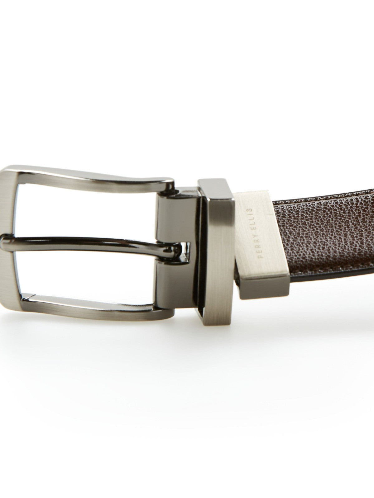 Perry Ellis Reversible Burnished Edge Belt