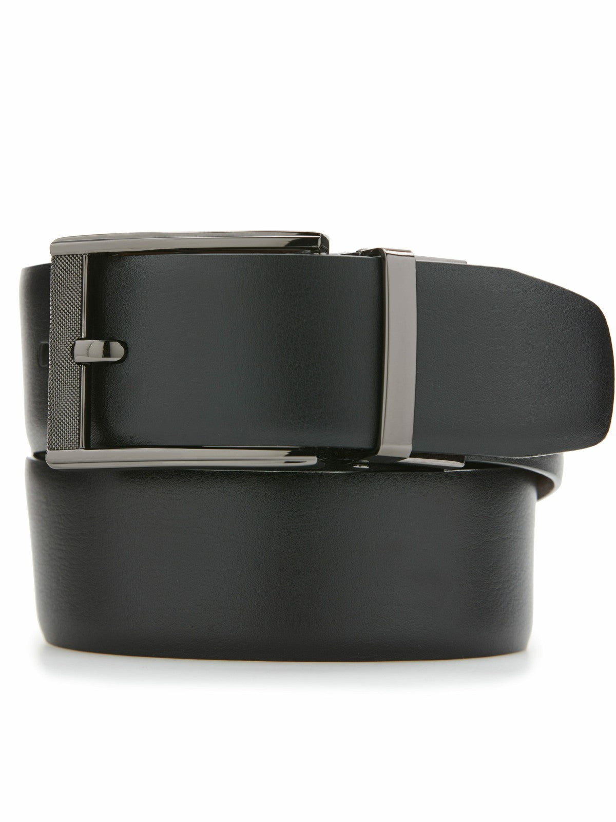 Perry Ellis Mesh Buckle Reversible Leather Belt