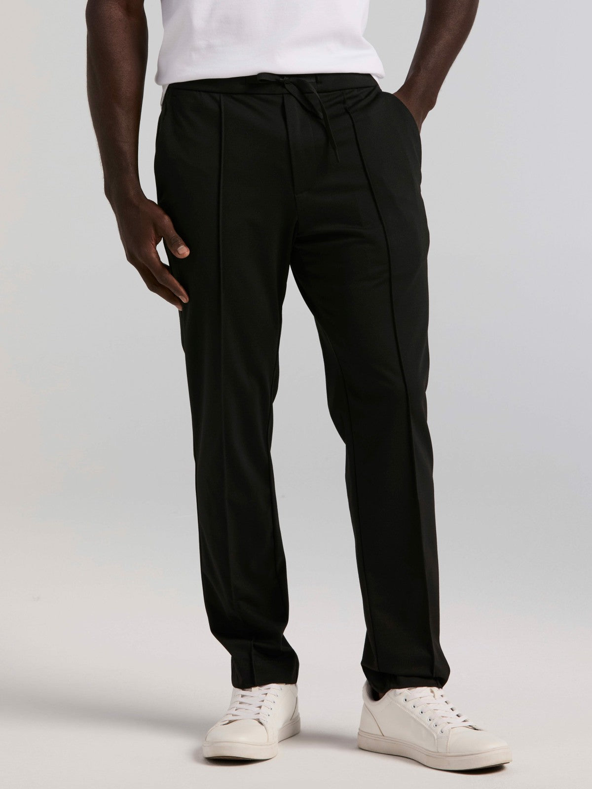 Perry Ellis Slim Tapered Pintuck Pull-on Pants