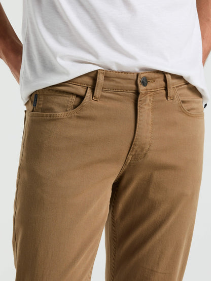 Perry Ellis Slim Fit Dyed Solid Twill Five Pocket Pant