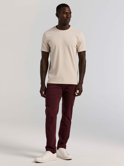 Perry Ellis Slim Fit Dyed Solid Twill Five Pocket Pant
